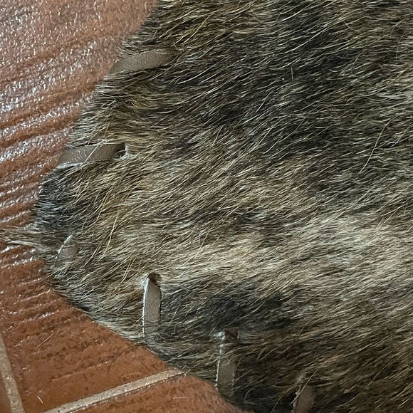 Genuine Cowhide longhorn placemat Leather backing and stitching 14 x18 inches - Picture 8 of 11